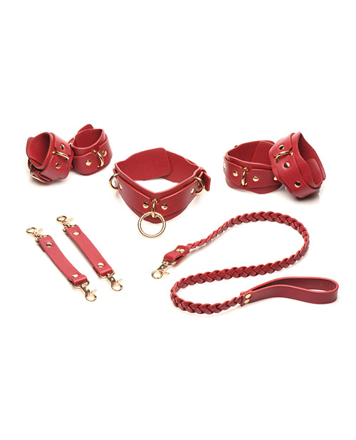 Unlock new realms of passion with the Bedroom Bless Lover's Restraint Set Red