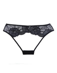 Adore Kiss Mesh & Lace Open Panty Black (One-Size) - Realvibes