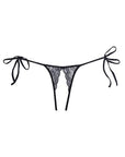 Adore Sugar Tie Side Open Lace Panty Black (One-Size) - Realvibes
