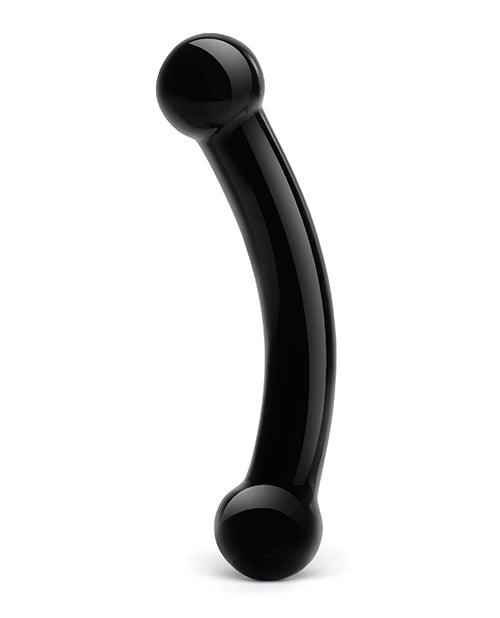 Black Glas Double Bull Glass Dildo 