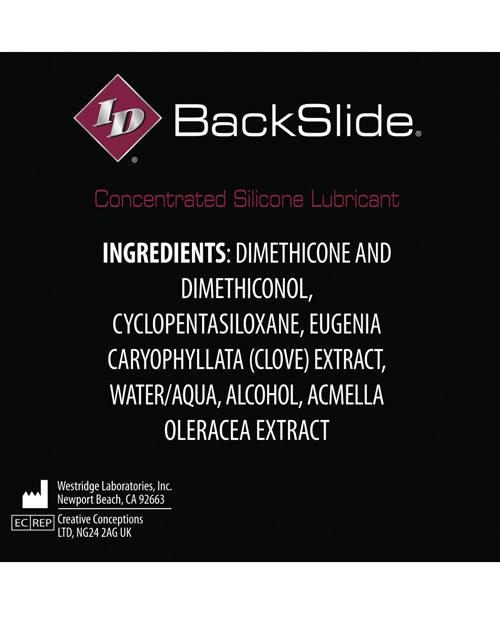ID Backslide Anal Lubricant, Anal Play, Long-Lasting Glide ingredients