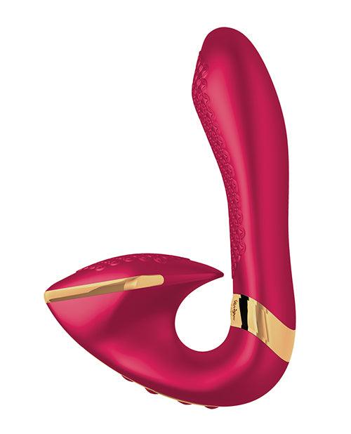 Raspberry Colored Shunga Soyo Intimate Massager with Powerful Vibrations for Sensational Stimulation
