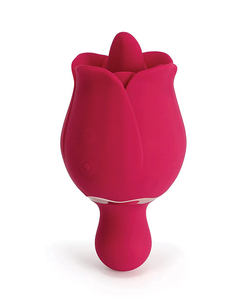 Sylvia Tongue Licking Rose Vibrator Red