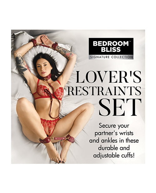 Experience sensual exploration with the Bedroom Bless Lover's Restraint Set - Your gateway to intimate play!