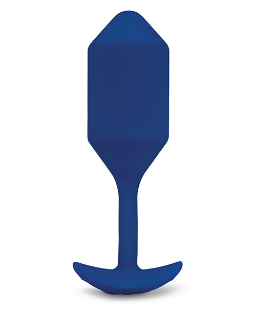 B-vibe Vibrating Weighted Snug Plug Xl - 247 G Navy / Black