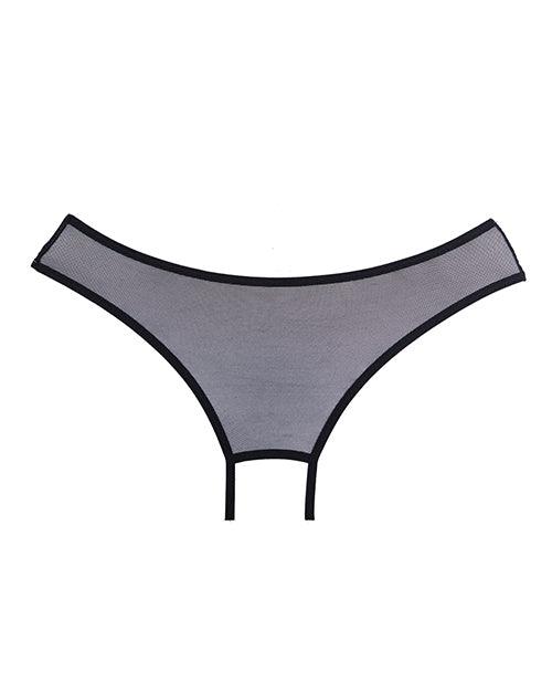 Adore Sheer Teaz Open Panty Black Is A Comfortable And Confident fit with stretchy fabric