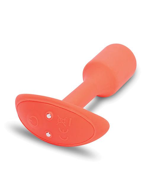 B-vibe Vibrating Snug Plug - Small Orange - Realvibes