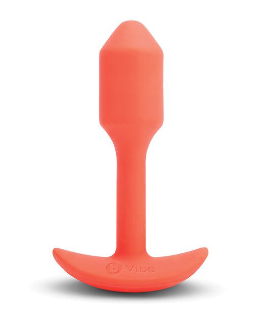 B-vibe Vibrating Snug Plug - Small Orange - Realvibes