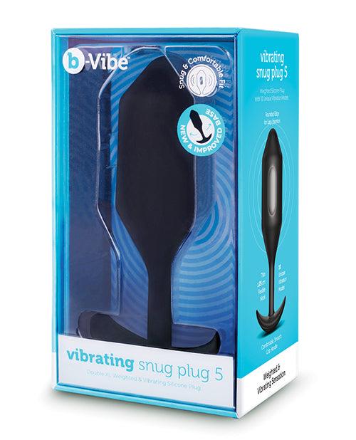B-vibe Vibrating Snug Plug - Xxlarge Black - Realvibes