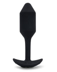 B-vibe Vibrating Weighted Snug Plug M - 112 G Rose / Black