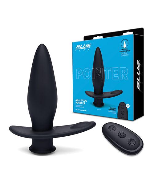Experience Unparalleled Pleasure with the Blue Line Vibrating Anal Plug Pointer!