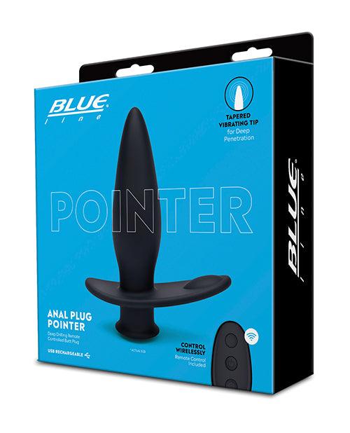 Blue Line Vibrating Anal Plug Pointer W-remote Box