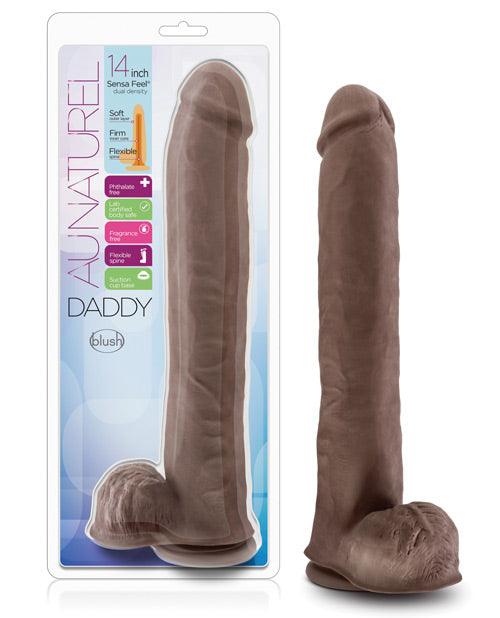 Blush Au Naturel Daddy 14" Sensa Feel Dual Density Dong