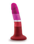 Experience pleasure in its most vibrant form with the Blush Avant P3 Lesbian Pride Silicone Dong - Beauty.