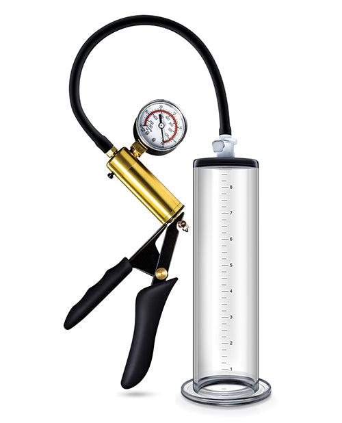 Blush Performance Vx6 Vacuum Penis Pump W-brass Pistol &amp; Pressure Gauge - Clear - Realvibes