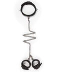 Easy Toys Faux Leather Collar W-handcuffs