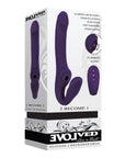 Evolved 2 Become 1 Strapless Strap On - Purple - Realvibes
