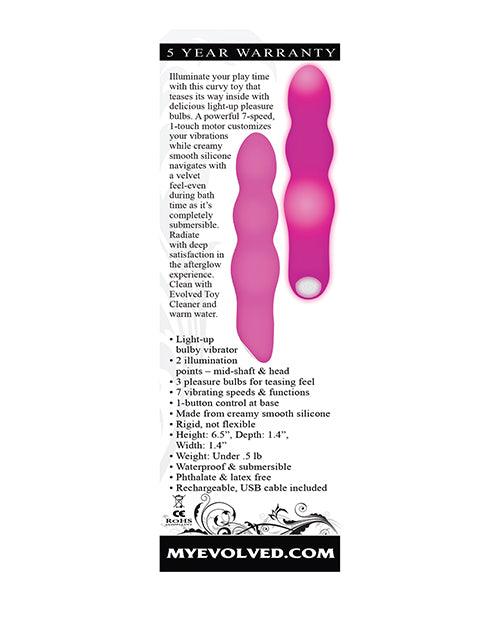 Evolved Afterglow Light Up Vibrator - Pink - Realvibes