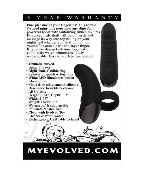 Evolved Hooked On You Curved Finger Vibrator