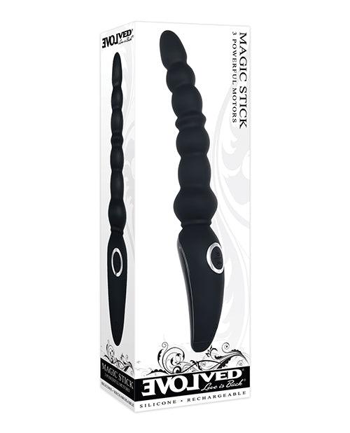 Evolved Magic Stick Beaded Vibrator - Black - Realvibes