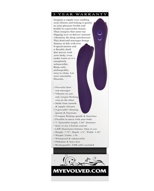 Evolved Thorny Rose Dual End Massager - Purple - Realvibes