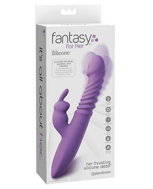 FANTASY FOR HER ULTIMATE THRUSTING SILICONE RABBIT VIBRATOR - PURPLE