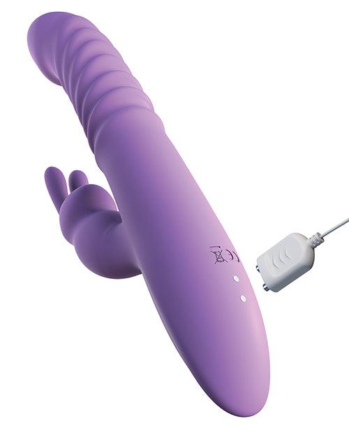 FANTASY FOR HER ULTIMATE THRUSTING SILICONE RABBIT VIBRATOR - PURPLE