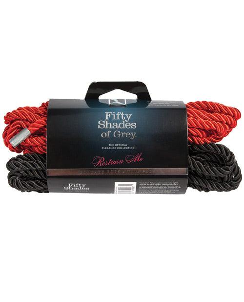 Fifty Shades of Grey Restrain Me Bondage Rope Twin Pack - Soft, versatile ropes for sensual and customized bondage experiences.