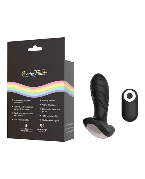 Gender Fluid Buzz Anal Vibe W-remote - Black - Realvibes