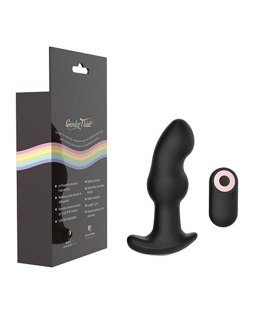 Gender Fluid Frission Anal Vibe W-remote - Black - Realvibes