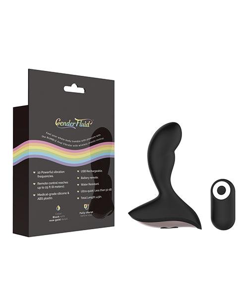 Gender Fluid Rumble Anal Vibe W-remote - Black - Realvibes