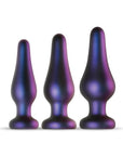 Hueman Comets Butt Plug Set Of 3 - Purple - Realvibes