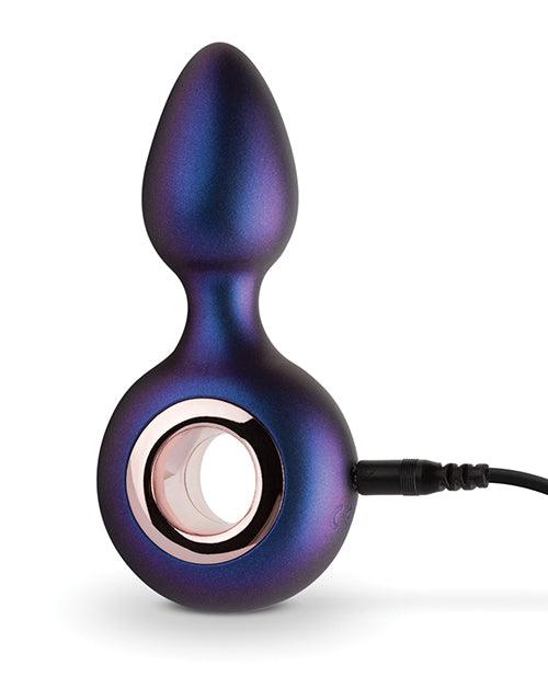 Hueman Deep Space Vibrating Anal Plug - Purple - Realvibes