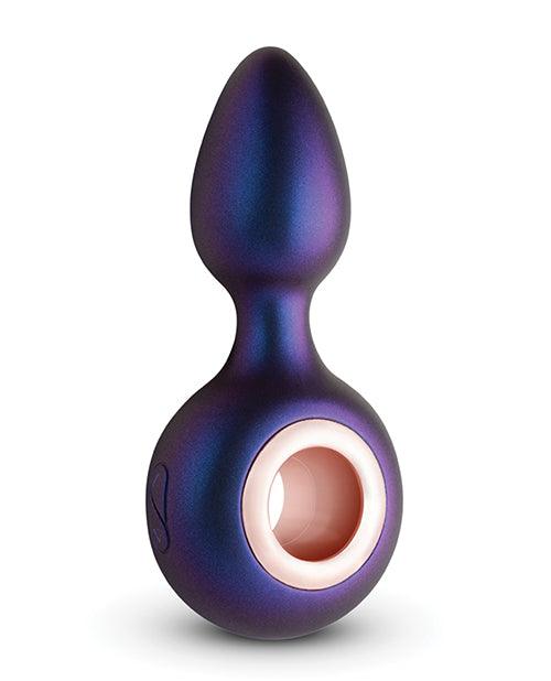 Hueman Deep Space Vibrating Anal Plug - Purple - Realvibes