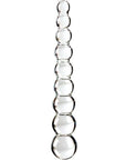 Icicles No. 2 Hand Blown Glass Massager - Clear rippled glass dildo for exquisite pleasure and temperature play.