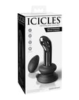Icicles No. 84 Hand Blown Glass Vibrating Butt Plug W-remote