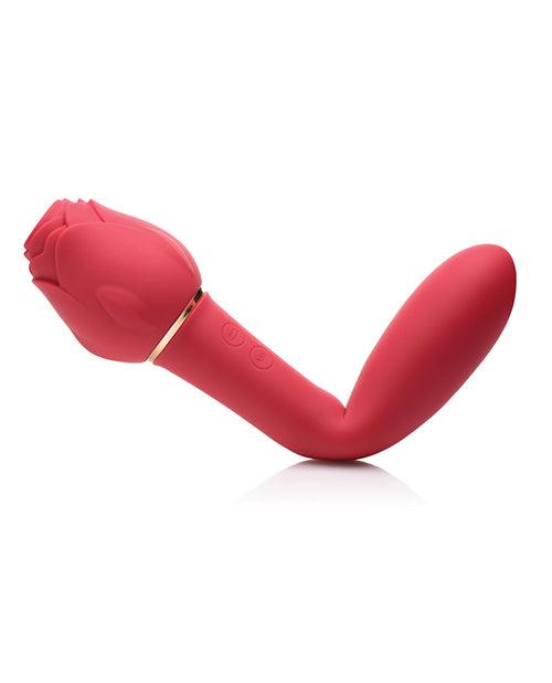 Inmi Bloomgasm Sweet Heart Rose 5x Suction Rose & 10x Vibrator - Red - Realvibes