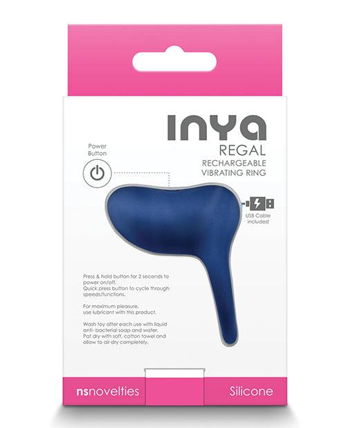 Inya Regal Rechargeable Vibrating Ring Back of Box