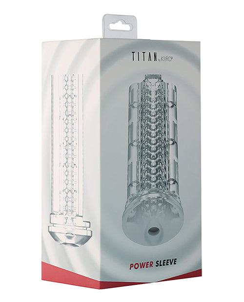 Elevate Pleasure: Kiiroo Power Sleeve for Titan - Clear