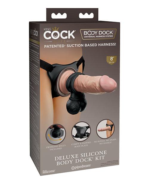 King Cock Elite Deluxe Silicone Body Dock Kit - Realvibes
