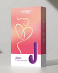 Lilian G-spot Vibrator W-rotating Head & Vibrating Tongue - Purple - Realvibes