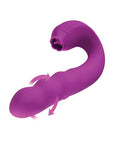 Lilian G-spot Vibrator W-rotating Head & Vibrating Tongue - Purple - Realvibes