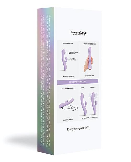 Love To Love Bunny &amp; Clyde Tapping Rabbit Back of Box