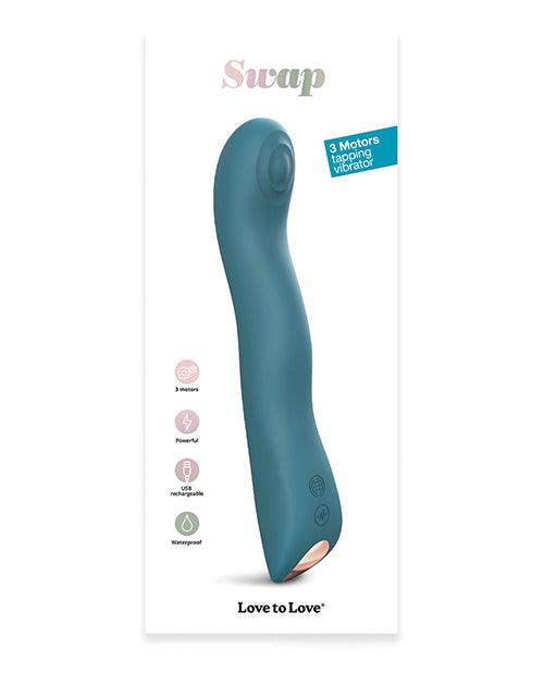 Love To Love Swap Tapping Vibrator - Teal Me - Realvibes