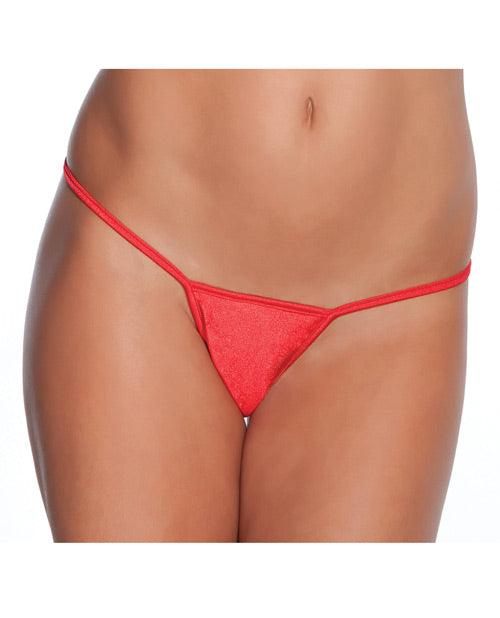 Low Rise Lycra G-string Red Xl - Realvibes