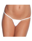 Low Rise Lycra G-string White O-s - Realvibes