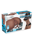 Luvdolz Remote Control Rechargeable Pussy & Ass W-douche - Mocha - Realvibes