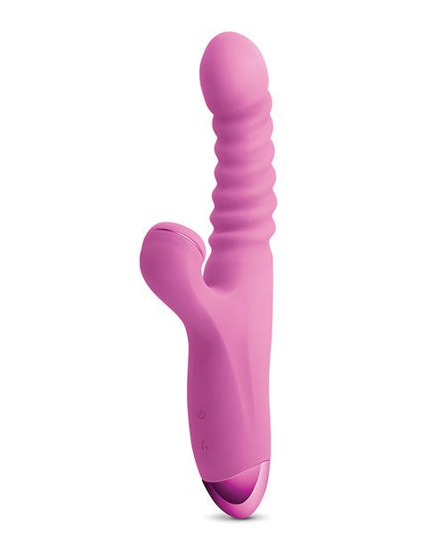 Luxe Nova Thrusting & Throbbing Stimulator Pink