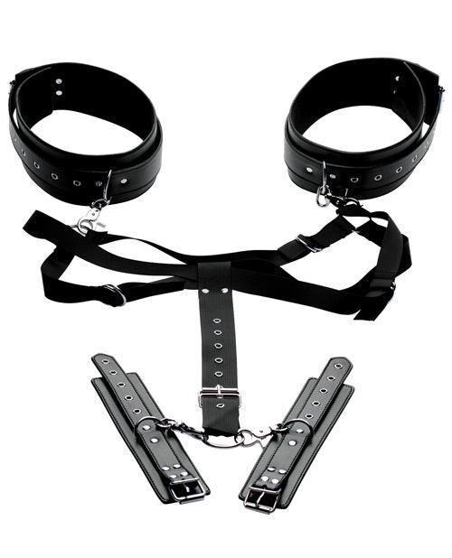 Master Series Acquire Easy Access Thigh Harness W-wrist Cuffs