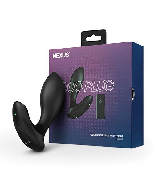 Nexus Duo Vibrating Butt Plug - Black - Realvibes